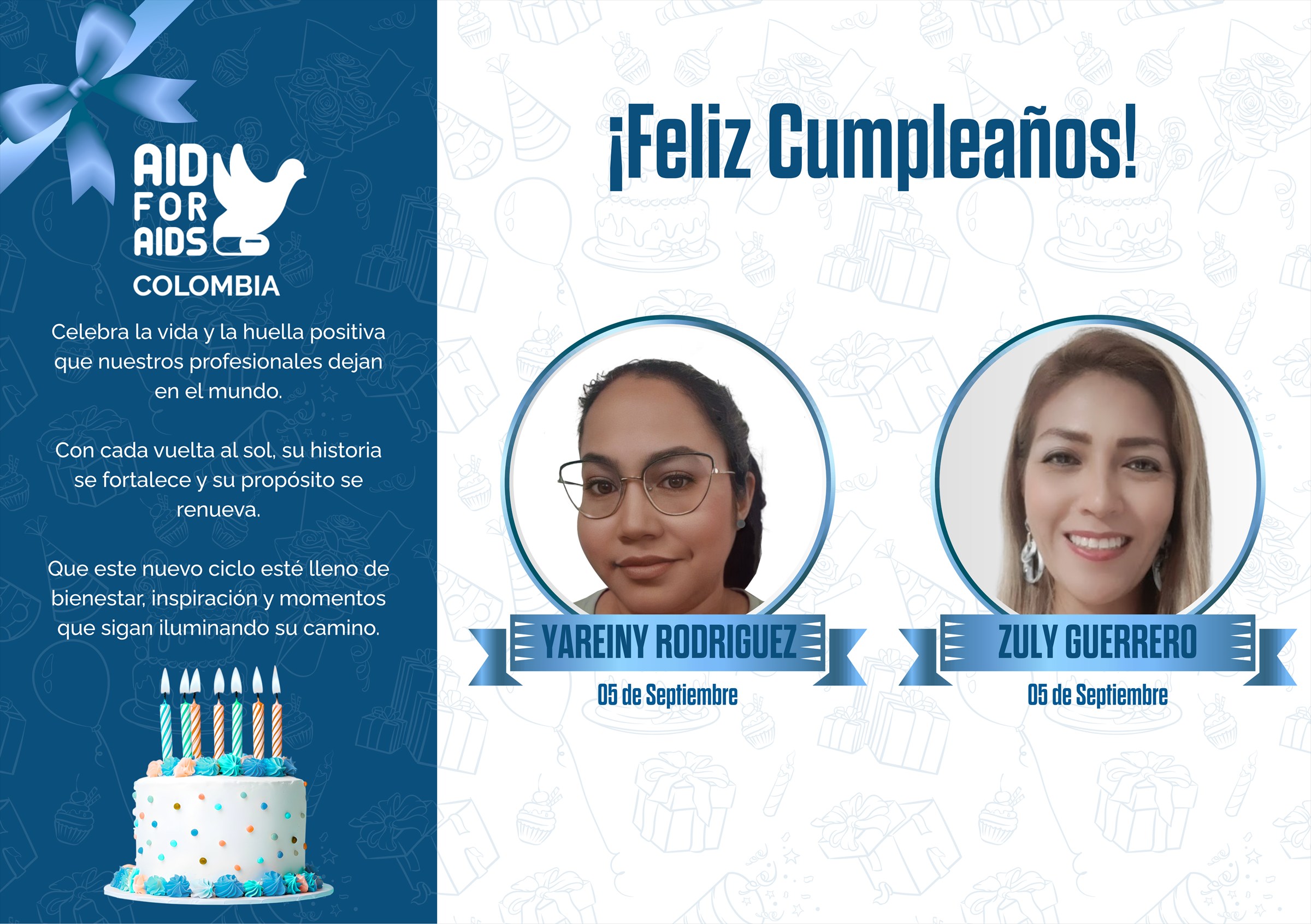 Pieza de cumpleaños del mes de septiembre