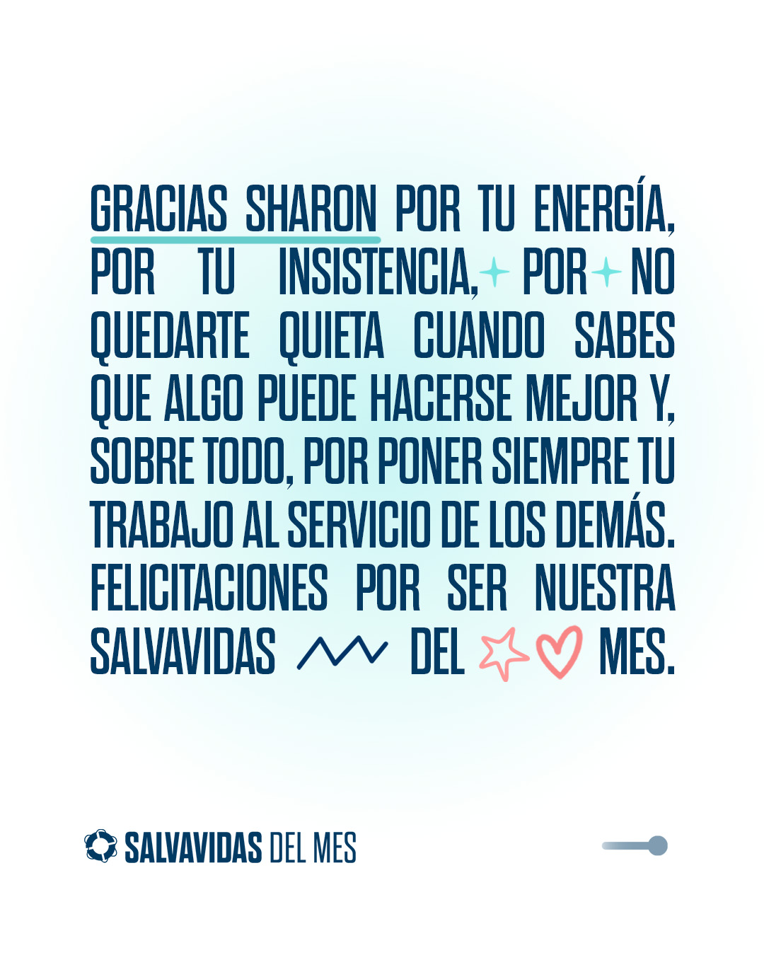Reconocimiento Salvavidas del mes de septiembre, pieza 7