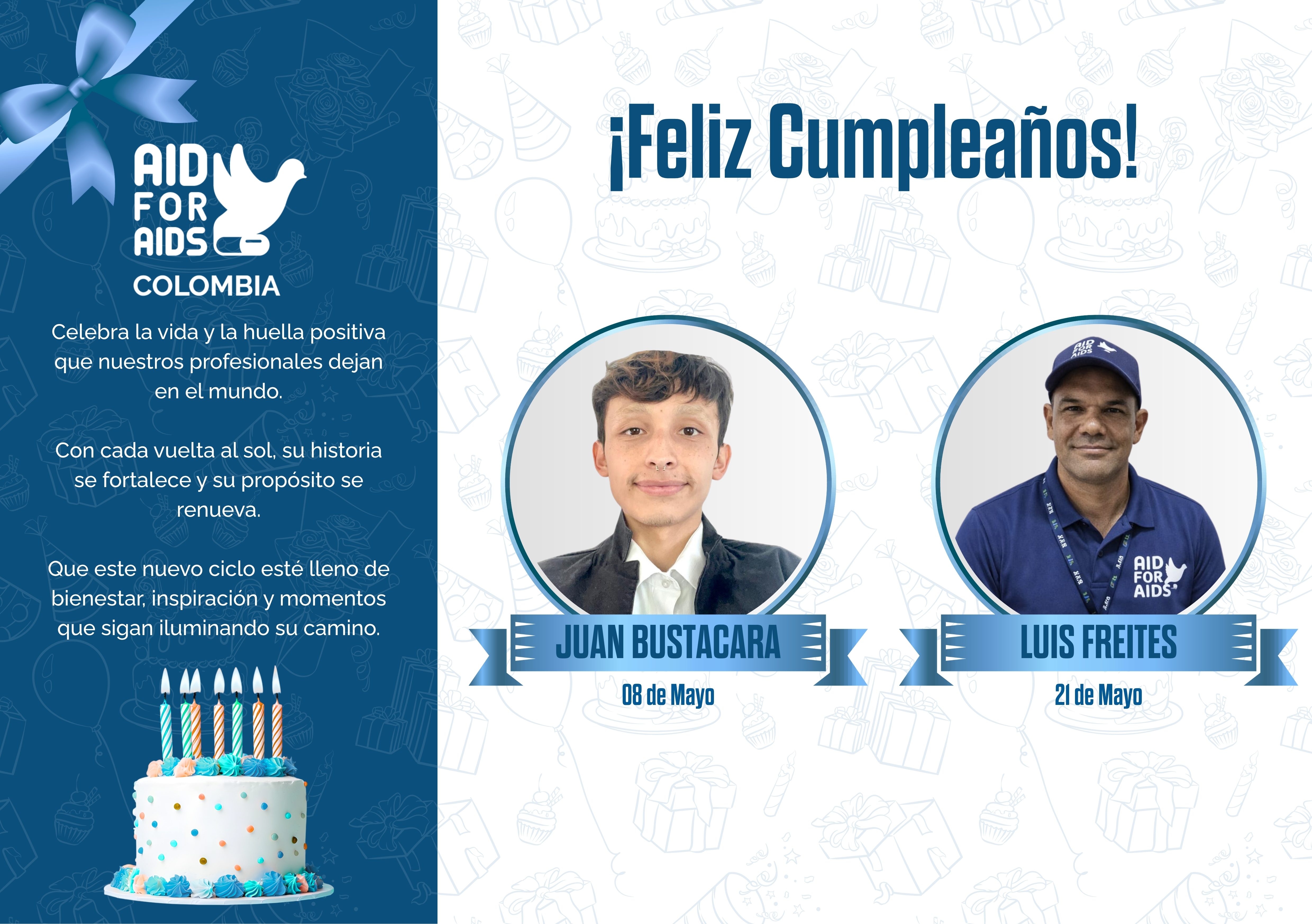 Pieza de cumpleaños del mes de mayo