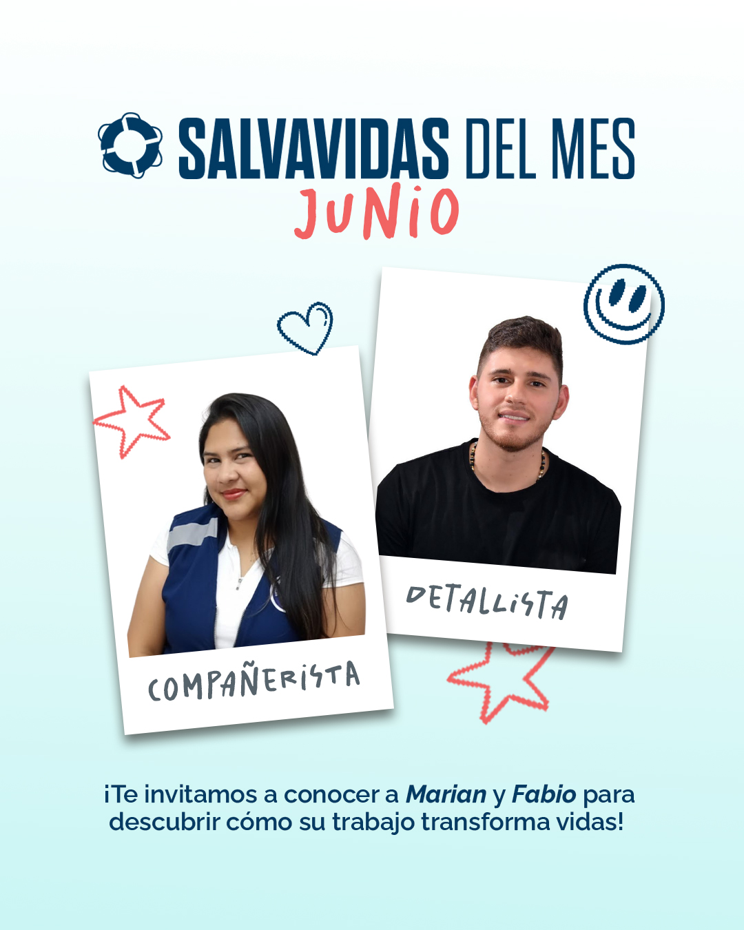 Reconocimiento Salvavidas del mes de junio, pieza 1