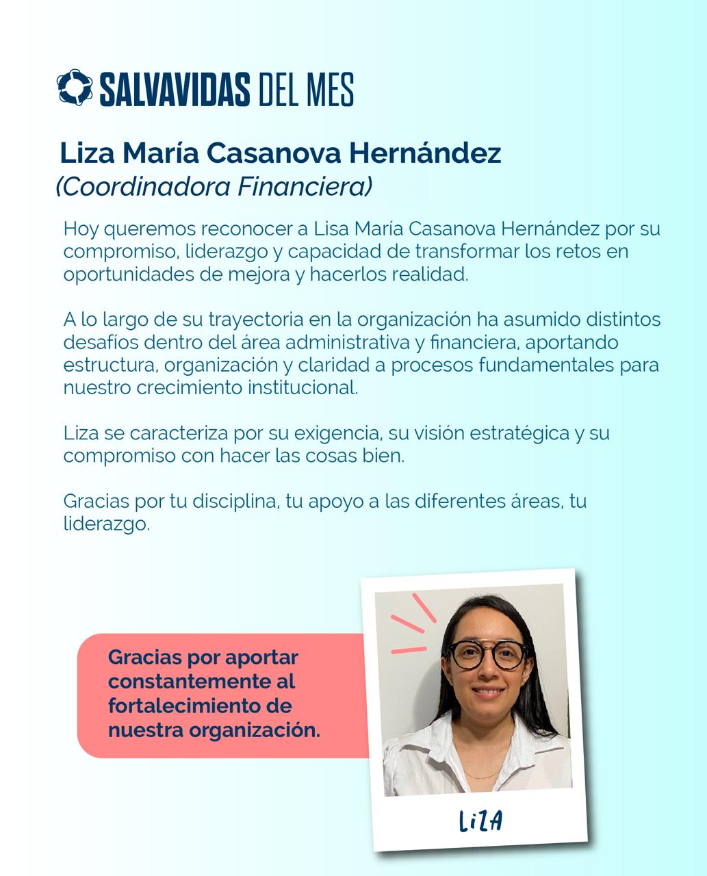 Reconocimiento Salvavidas del mes de mayo, pieza 2